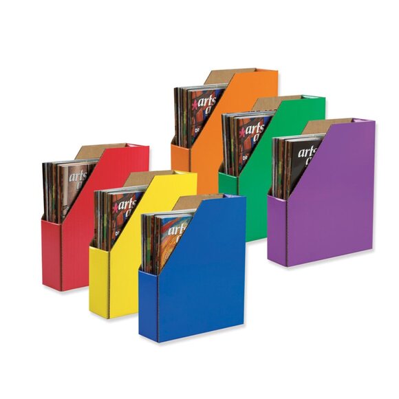 NEW 6 Pack Bankers Box 4" magazine Files Organizer Organization Office Classroom - Picture 7 of 7